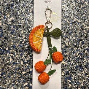 Haute Hippie Orange Beaded Keychain